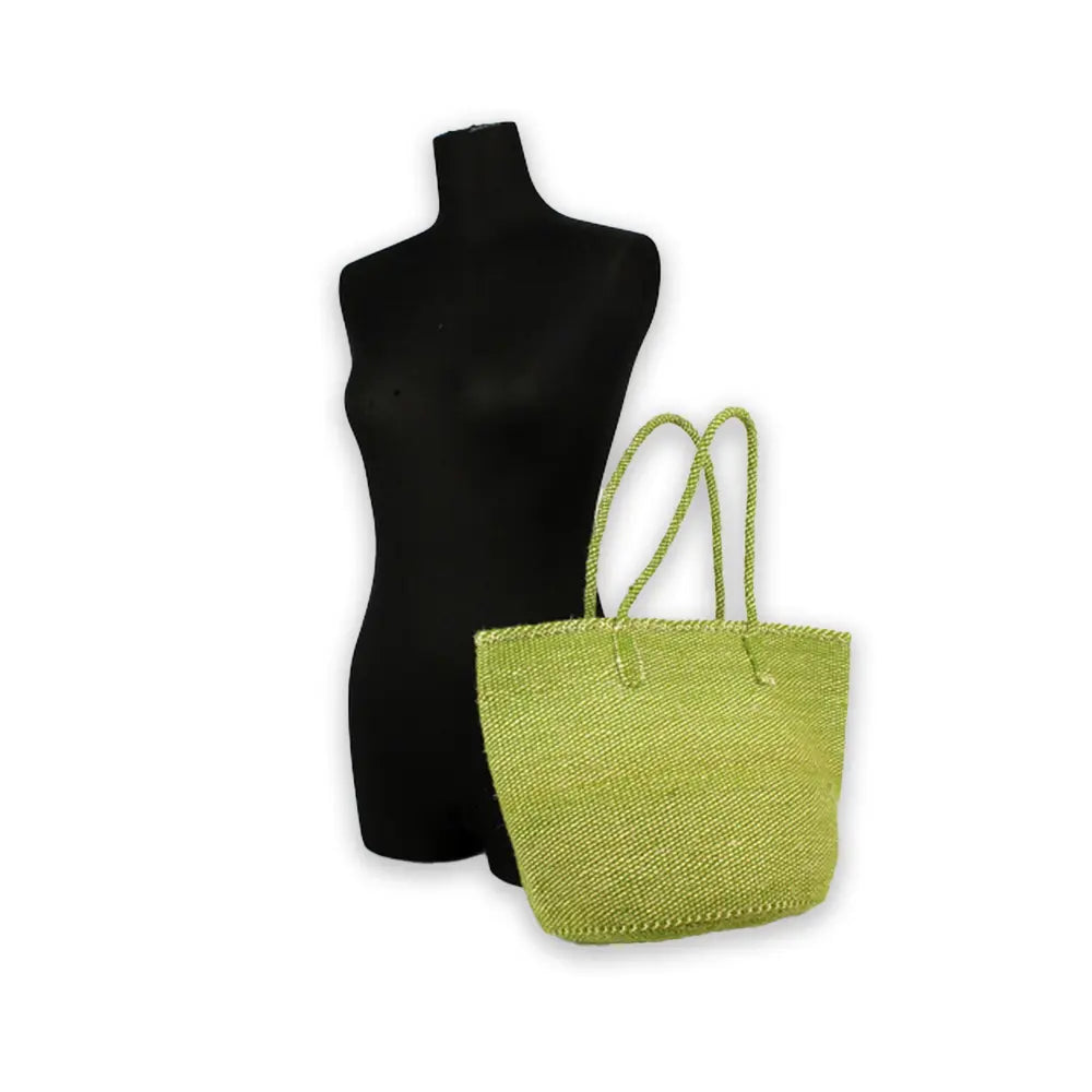 CROSS TRADE Acrylic Sisal Bag, Olive, 10 inches | Made in Kenya, Large Capacity, Ethical