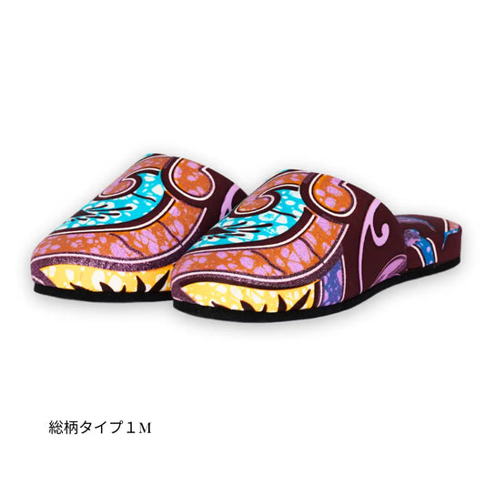 KARL&C カールアンドシー アフリカアンカラスリッパ Purple Sparkle パープルスパークル