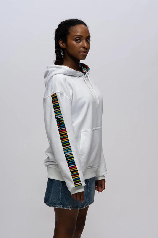 【LOOKSLIKEAVIDO】キベラスラム製  アフリカンフーディー | ビヨンセ注目 売上20%寄付 エシカルファッション