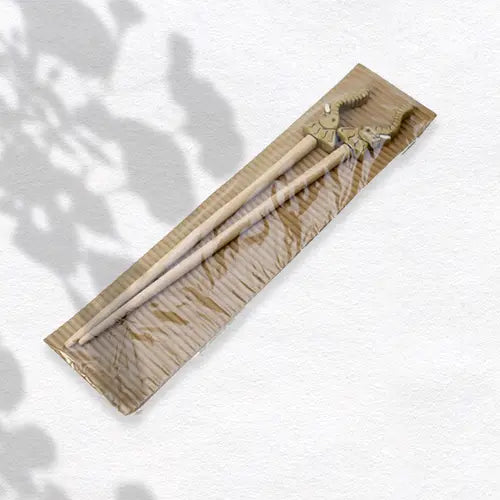 【African Square】アフリカン箸 ゾウ | 木製 天然素材 食器 アフリカ雑貨