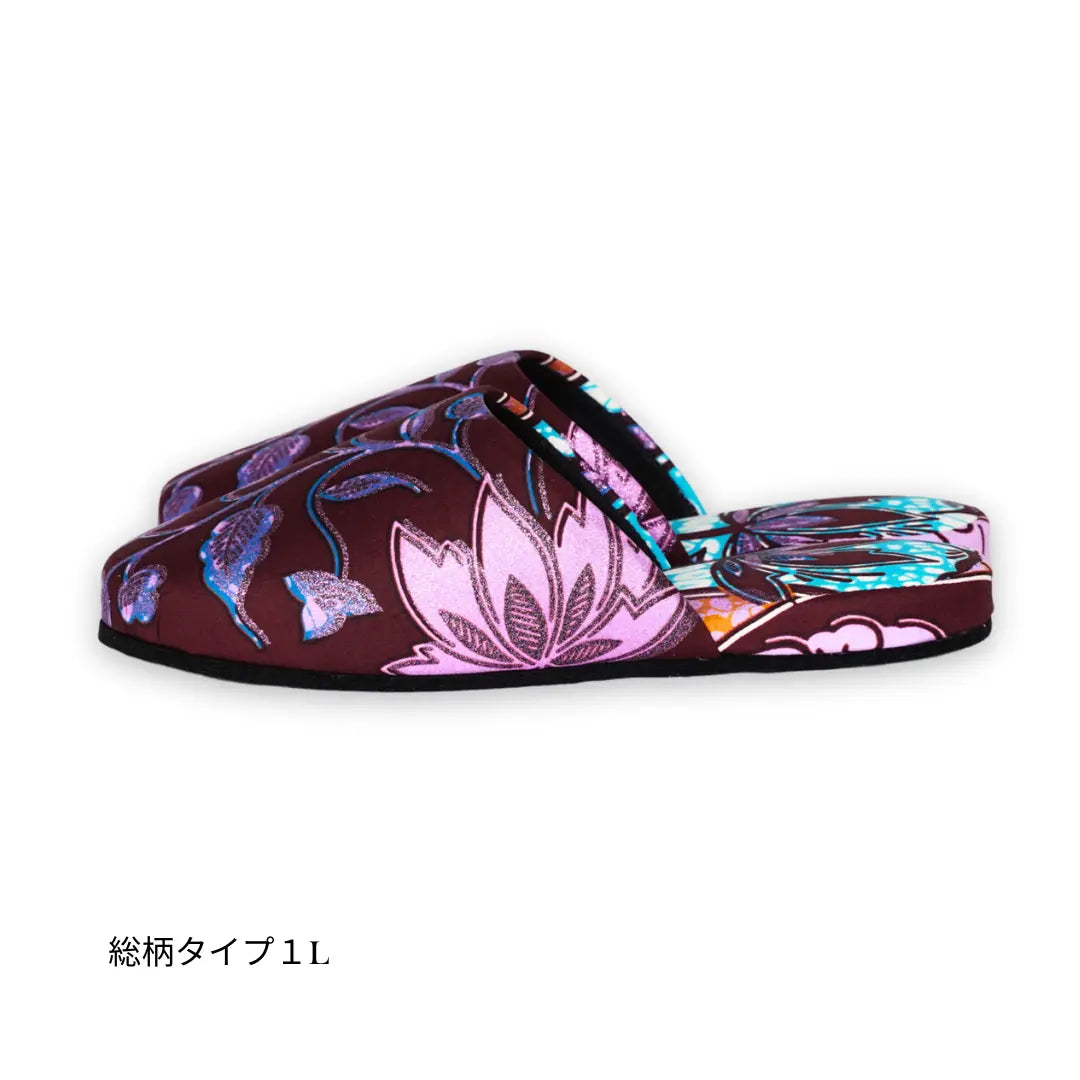 KARL&C カールアンドシー アフリカアンカラスリッパ Purple Sparkle パープルスパークル
