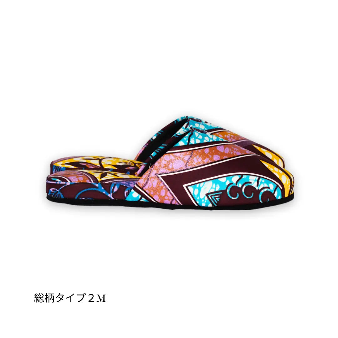 KARL&C カールアンドシー アフリカアンカラスリッパ Purple Sparkle パープルスパークル