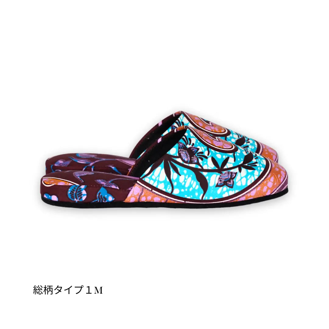 KARL&C カールアンドシー アフリカアンカラスリッパ Purple Sparkle パープルスパークル