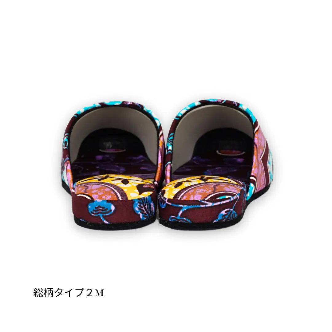 KARL&C カールアンドシー アフリカアンカラスリッパ Purple Sparkle パープルスパークル