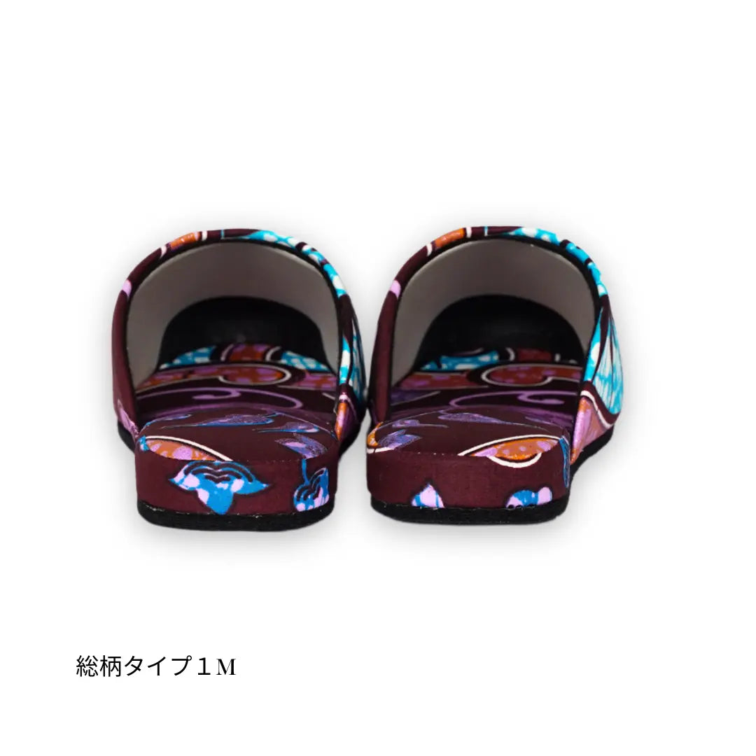KARL&C カールアンドシー アフリカアンカラスリッパ Purple Sparkle パープルスパークル