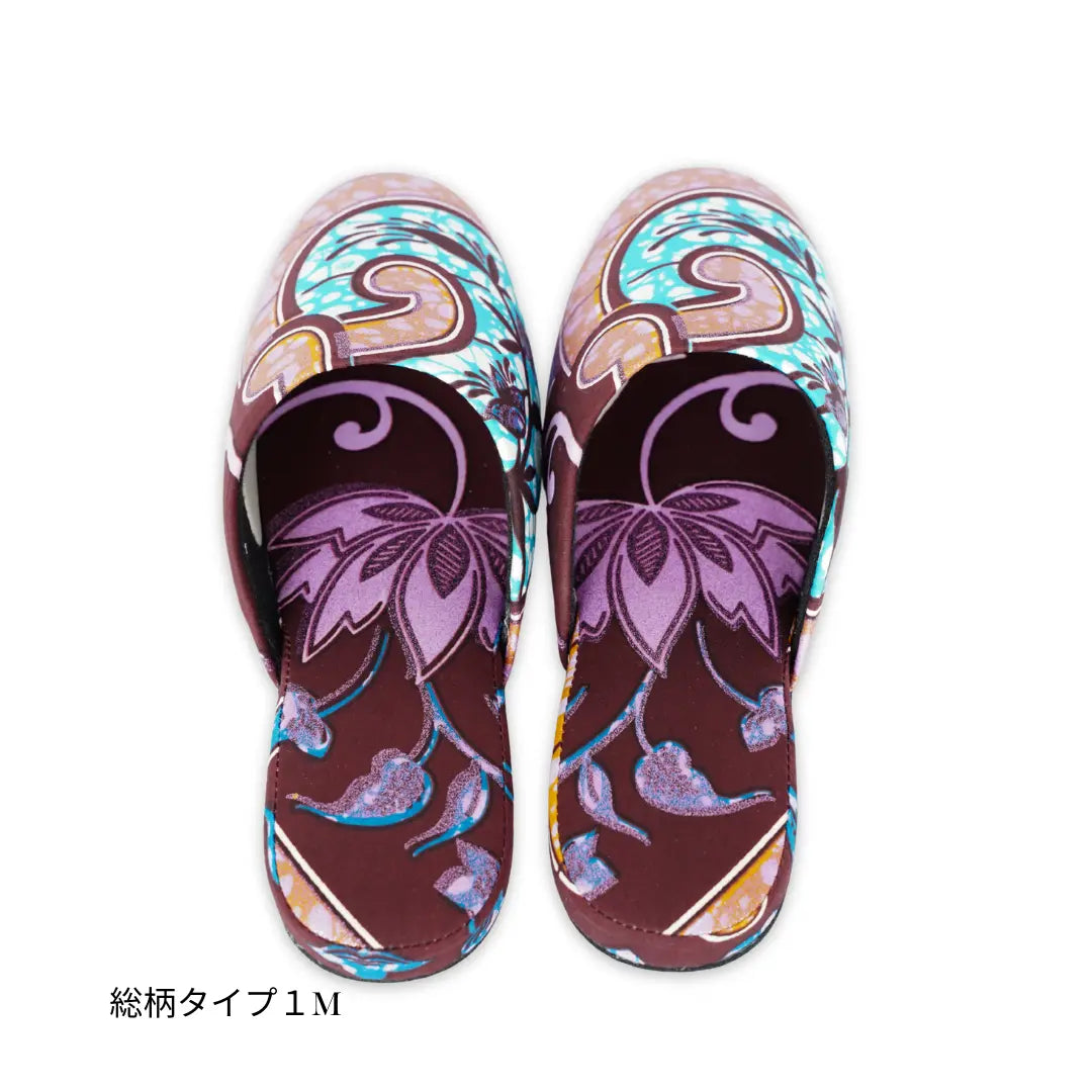 KARL&C カールアンドシー アフリカアンカラスリッパ Purple Sparkle パープルスパークル