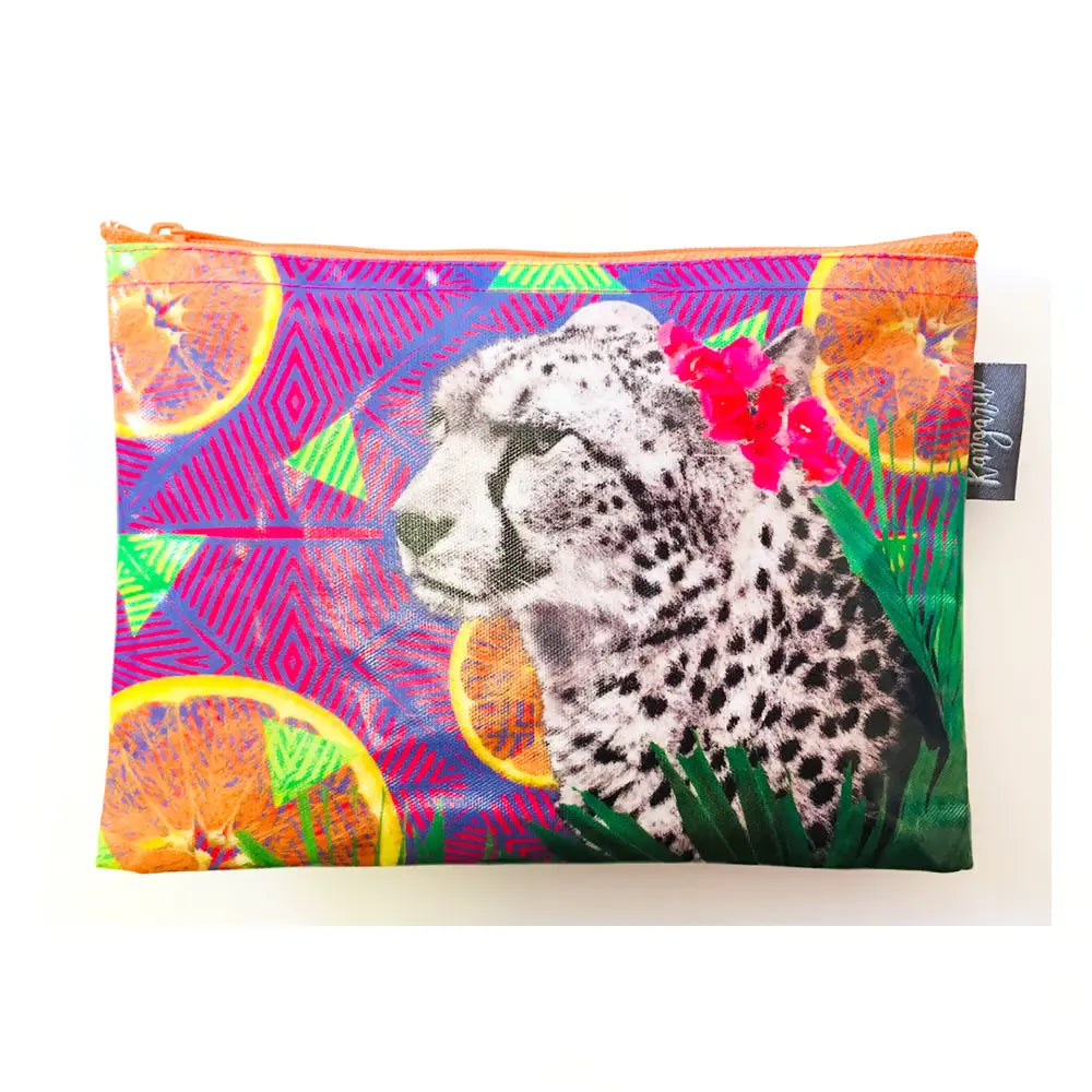 Kangarui カンガルイ サファリポーチ Citrus Cheetah シトラスチーター M