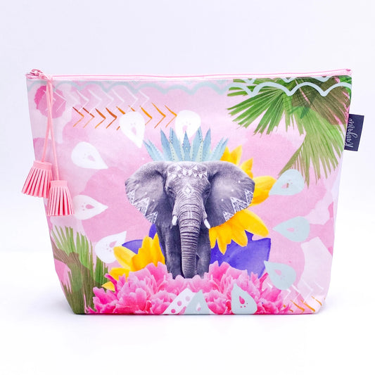 大容量 | 旅行・化粧品収納 | 撥水加工 エシカル雑貨 Kangarui カンガルイ サファリポーチ Proud Tembo プラウドテンボ L