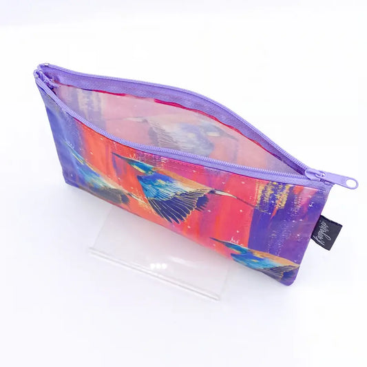 薄型・小物 | 旅行・化粧品収納 | 撥水加工 エシカル雑貨 Kangarui カンガルイ サファリポーチ Fly High フライハイ M