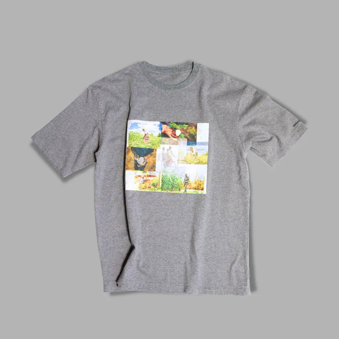 【QRで農家と繋がる】ザンビア産コットン100%エシカルTシャツ｜farmers360°link