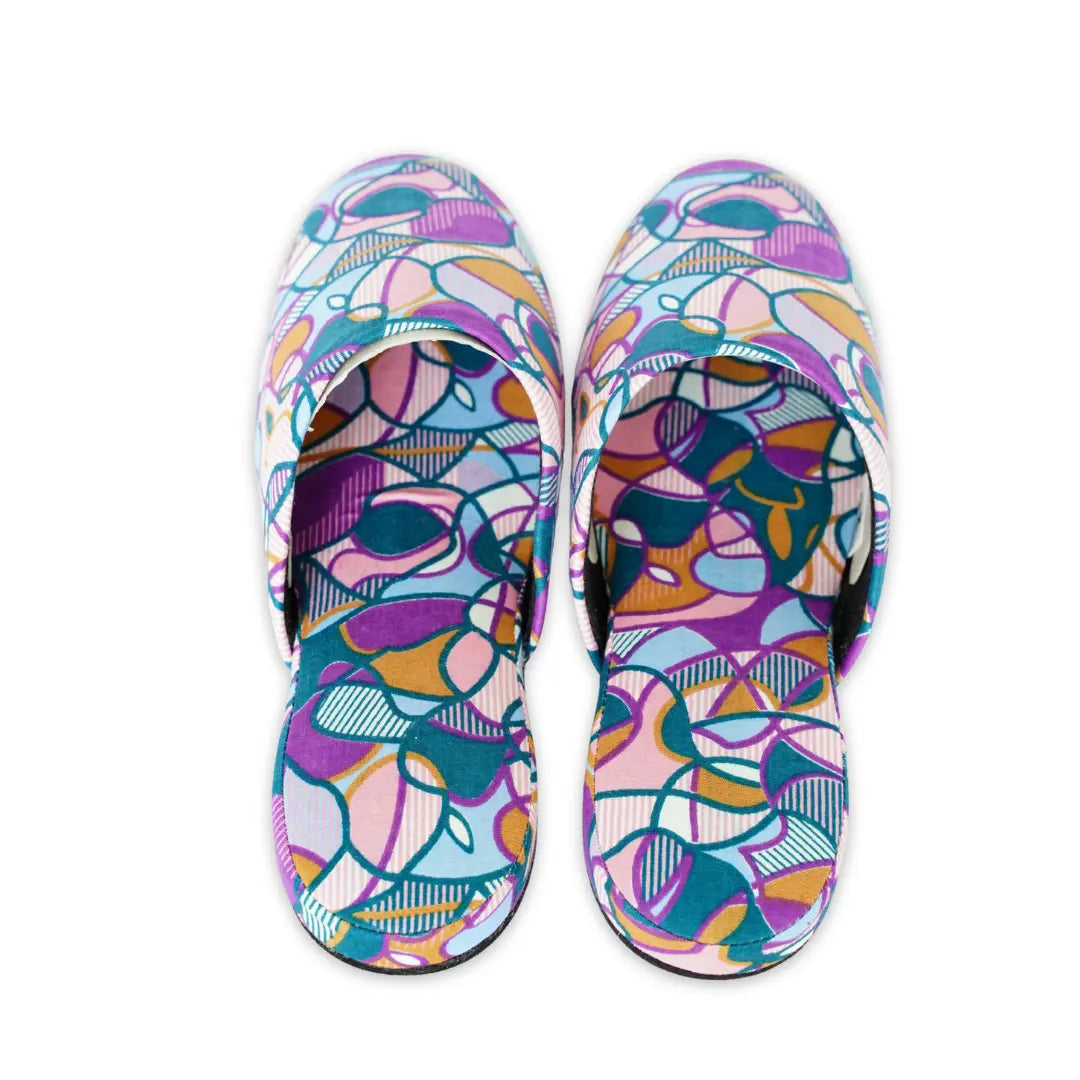 KARL&C カールアンドシー アフリカアンカラスリッパ Pink Dream ピンクドリーム