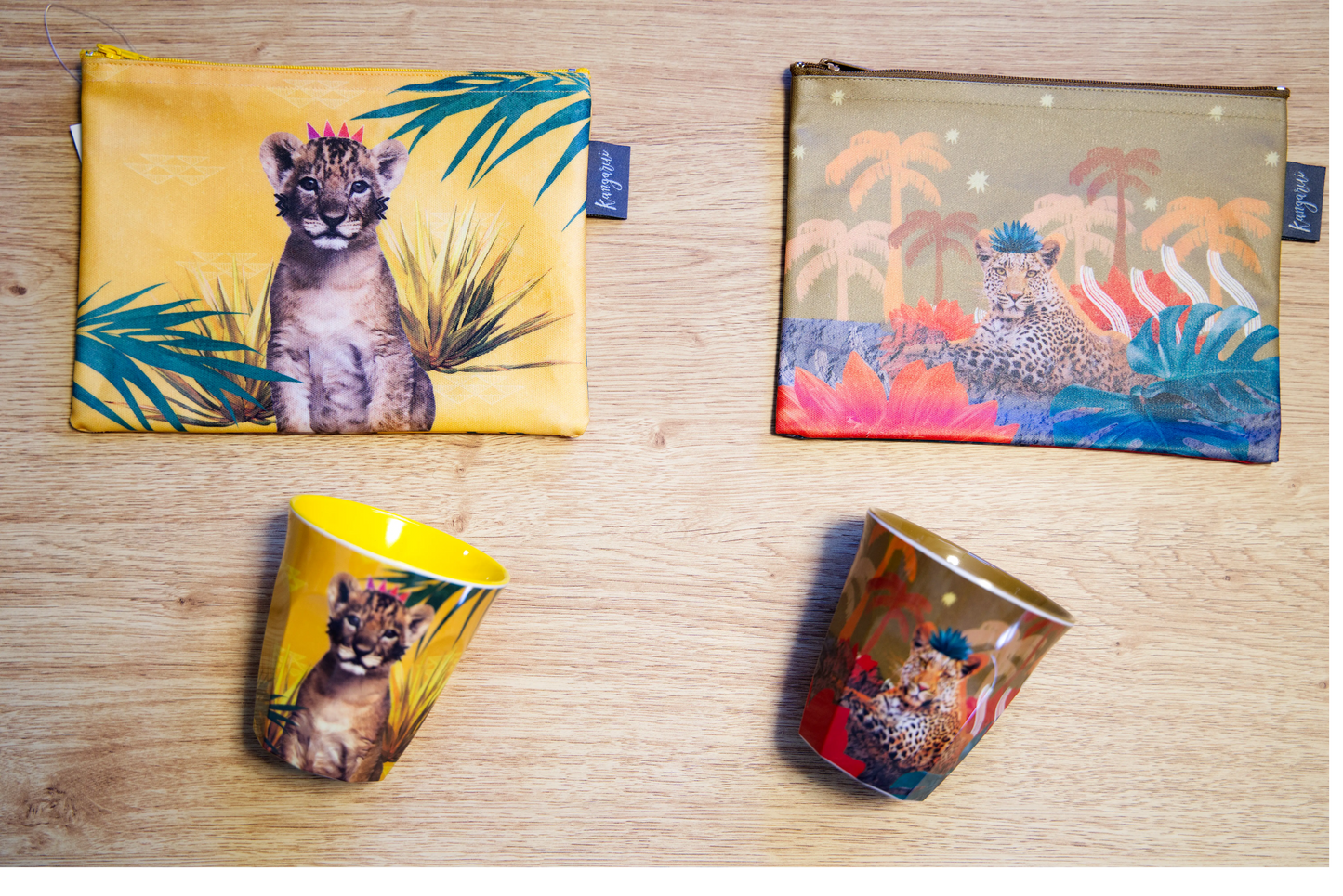 Kangarui アドベンチャータンブラー Curious Simba｜メラミン製・軽量・割れにくい