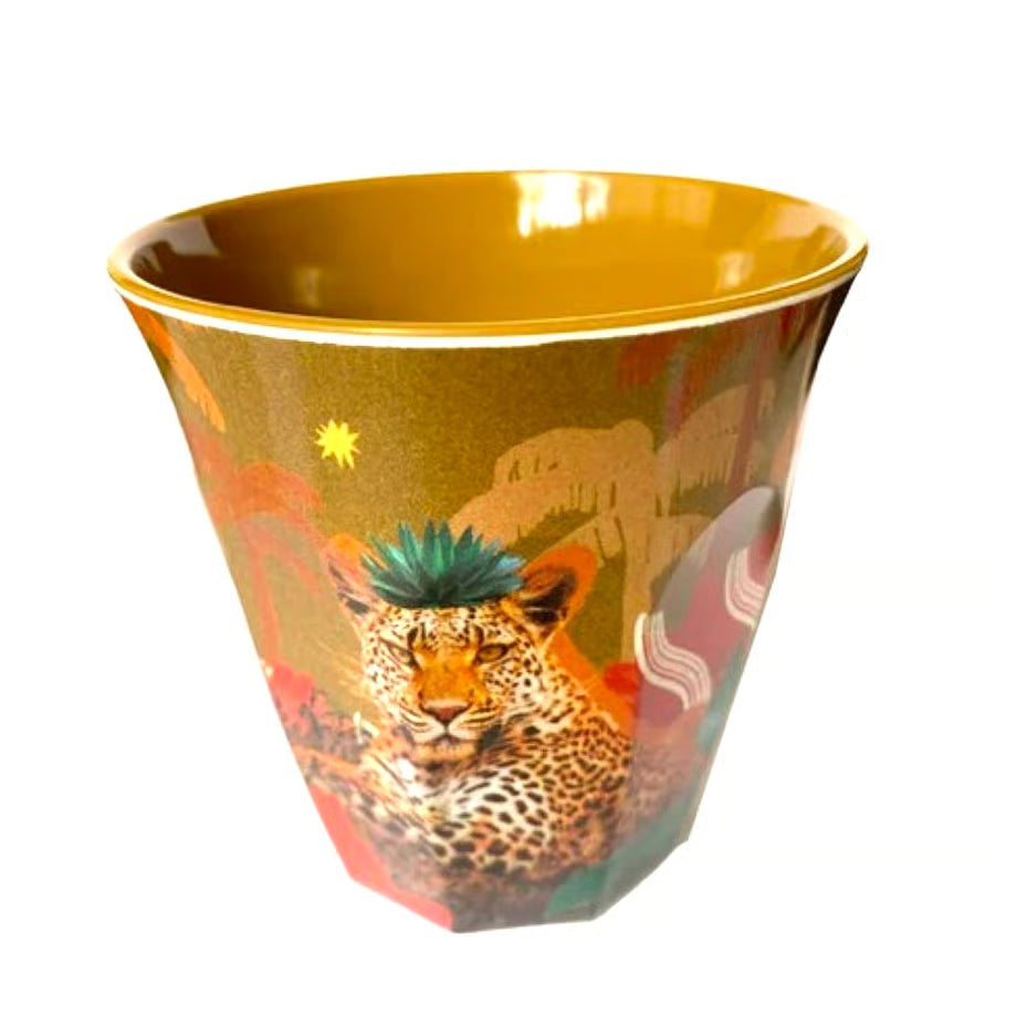 Kangarui アドベンチャータンブラー Sandy Leopard｜メラミン製・軽量・割れにくい